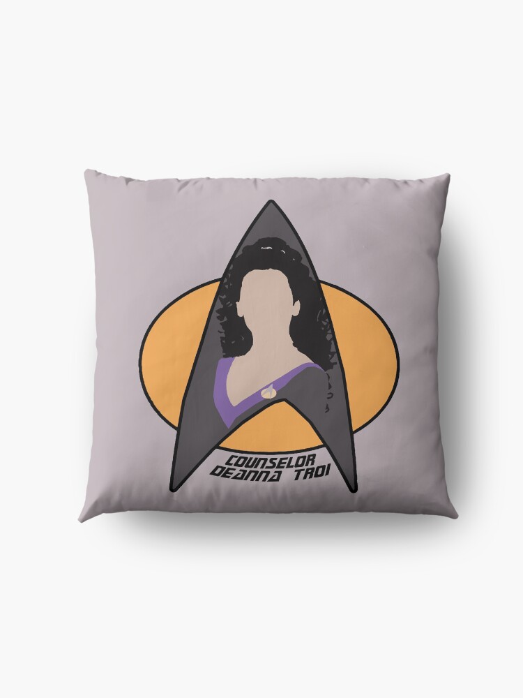 Alternate view of Counselor Troi - Purple Floor Pillow