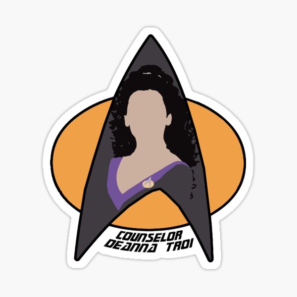 Counselor Troi - Purple Sticker