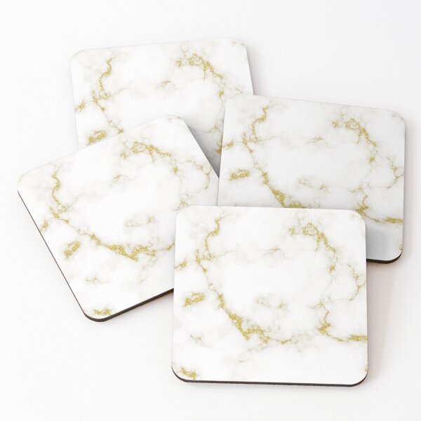Item preview, White and Gold Marble designed and sold by Inez-kemmy.