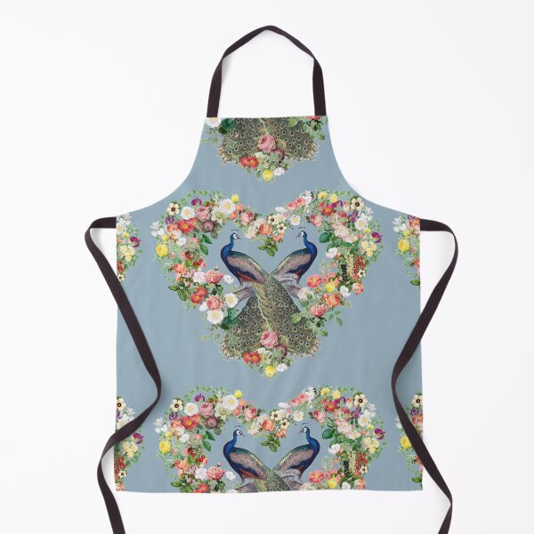 Item preview, Indian Peacock, Peafowl Surrounded By Beautiful Flowers Heart Shape designed and sold by TrulyEpoque.