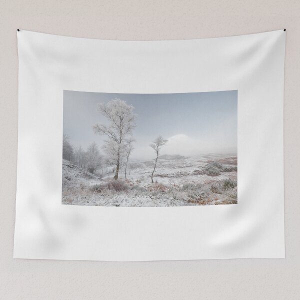 Artikelvorschau, Glen Shiel Misty Winterbäume 2 entworfen und verkauft von Grant Glendinning.