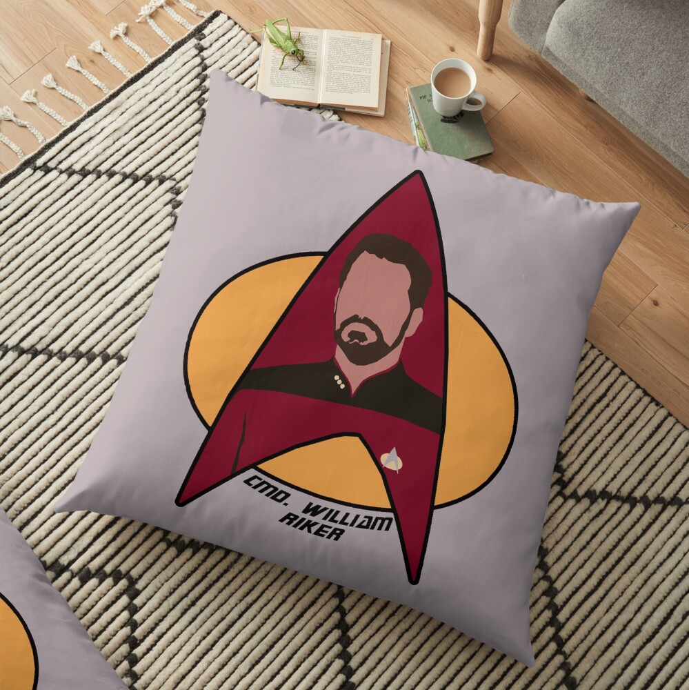 Commander Riker Floor Pillow