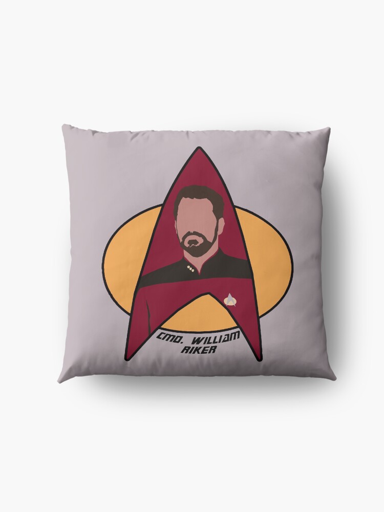 Alternate view of Commander Riker Floor Pillow