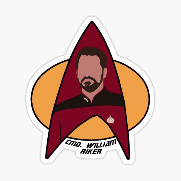 Commander Riker Sticker