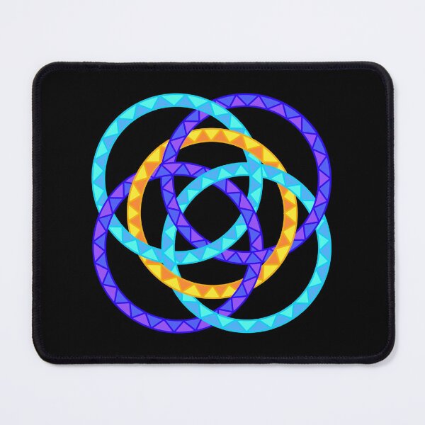 Item preview, Neon Woven Rings- Five Interlocking Rings Pattern (Variant Eight) designed and sold by nathanielmeeart.