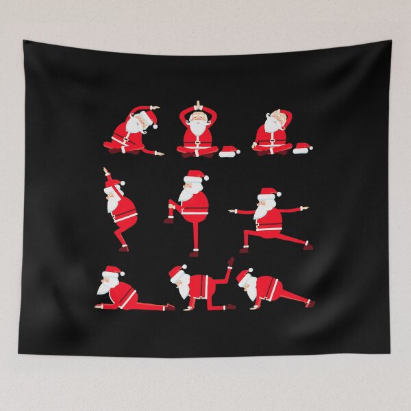 Item preview, Christmas - Yoga Exercises Santa Claus designed and sold by HausmannMisty.