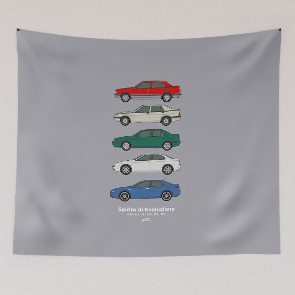 Item preview, Alfa Saloon classic car collection designed and sold by RJWautographics.