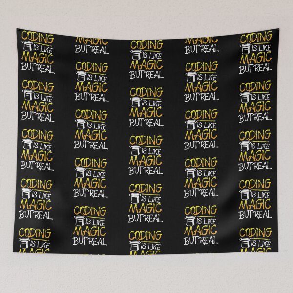 Item preview, Coding is Like Magic but Real  designed and sold by ComfyRebel.