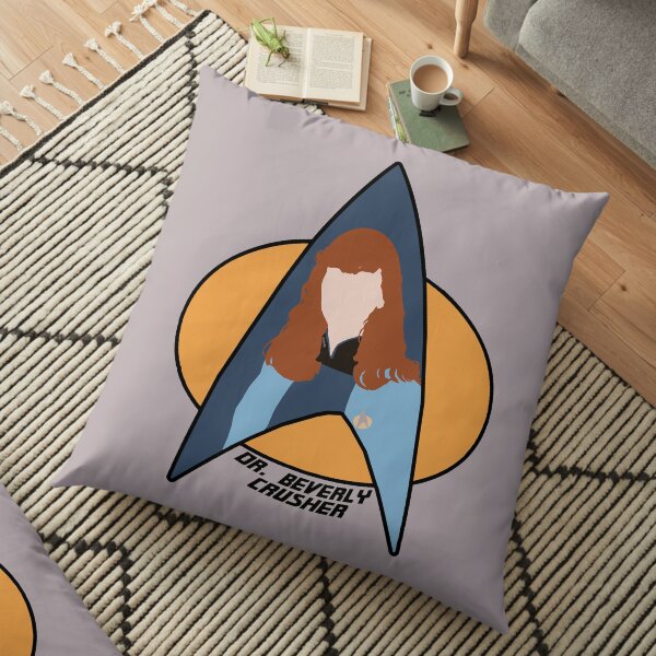 Dr Crusher Floor Pillow