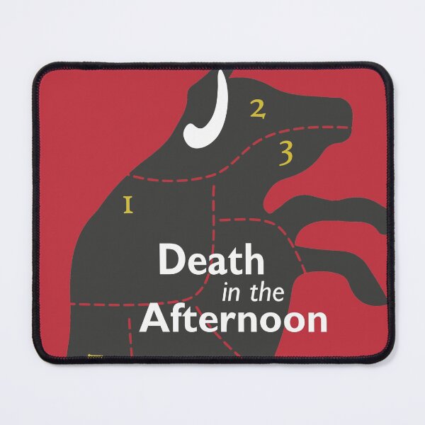 Item preview, Ernest Hemingway, death in the afternoon, vintage illustration for book cover, corrida, bullfighting, Spain, Lost generation novel, american writer history designed and sold by Spallutos.
