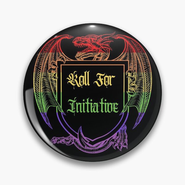 Item preview, Roll for Initiative (Rainbow Crest) designed and sold by RockNRole.