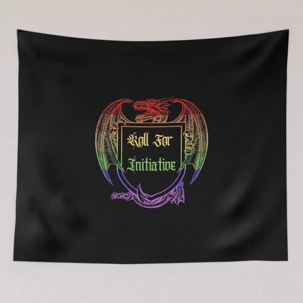 Item preview, Roll for Initiative (Rainbow Crest) designed and sold by RockNRole.