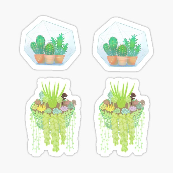 Succulents and Cacti Stickers Sticker