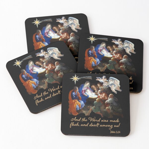 Item preview, And the Word was made flesh, and dwelt among us Religious Christmas designed and sold by Brasilia.