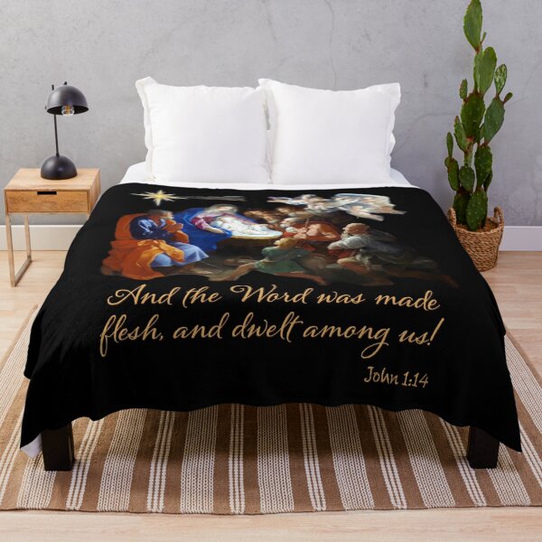 Item preview, And the Word was made flesh, and dwelt among us Religious Christmas designed and sold by Brasilia.