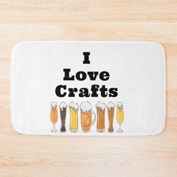 Item preview, I Love Crafts with Frothy Beer Glasses Design designed and sold by Craftynistia.