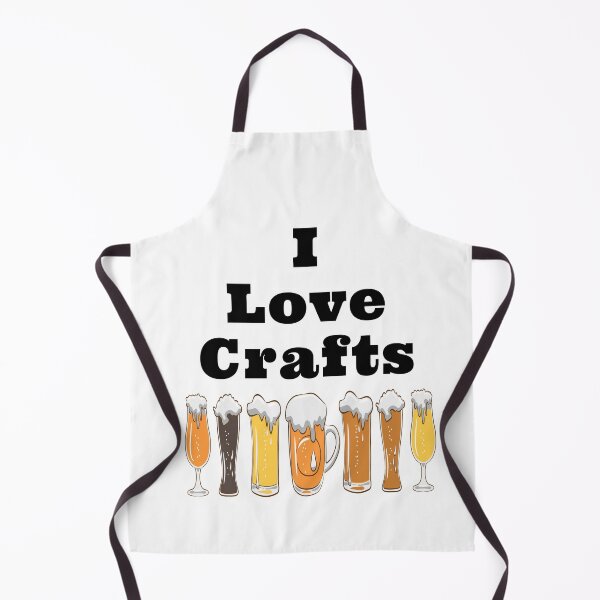 Item preview, I Love Crafts with Frothy Beer Glasses Design designed and sold by Craftynistia.