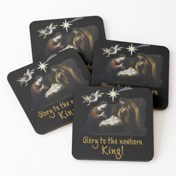 Item preview, Glory to the Newborn King Nativity Scene Christian Christmas designed and sold by Brasilia.