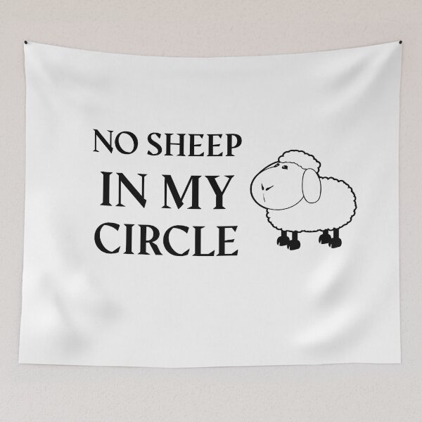 Item preview, No Sheep In My Circle, Funny Saying , Funny Quotes  designed and sold by Soukainadesign.