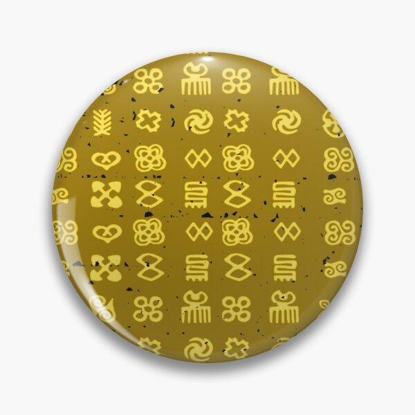 Artikelvorschau, Westafrika Ghana Adinkra Symbol Textilkunst Muster Gold entworfen und verkauft von BlackArt Cafe.