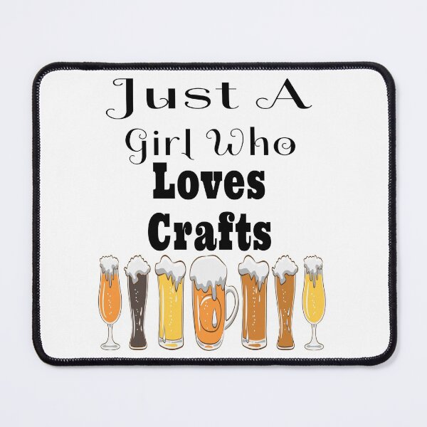 Item preview, Just A Girl Who Loves Crafts Design designed and sold by Craftynistia.