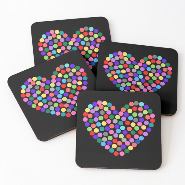 Item preview, Colorful Polka dots In A Heart Shape designed and sold by surprise-to-me.