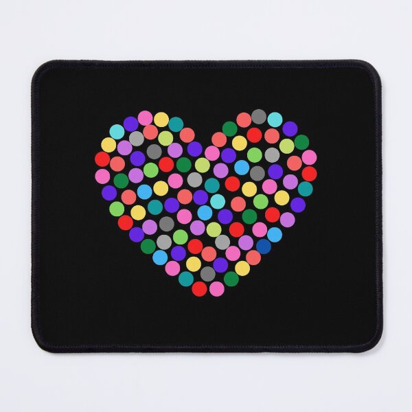 Item preview, Colorful Polka dots In A Heart Shape designed and sold by surprise-to-me.