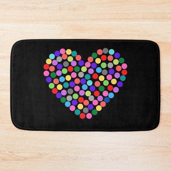 Item preview, Colorful Polka dots In A Heart Shape designed and sold by surprise-to-me.