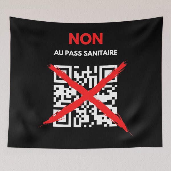 Item preview, No au pass sanitaire designed and sold by Rrrainbow.