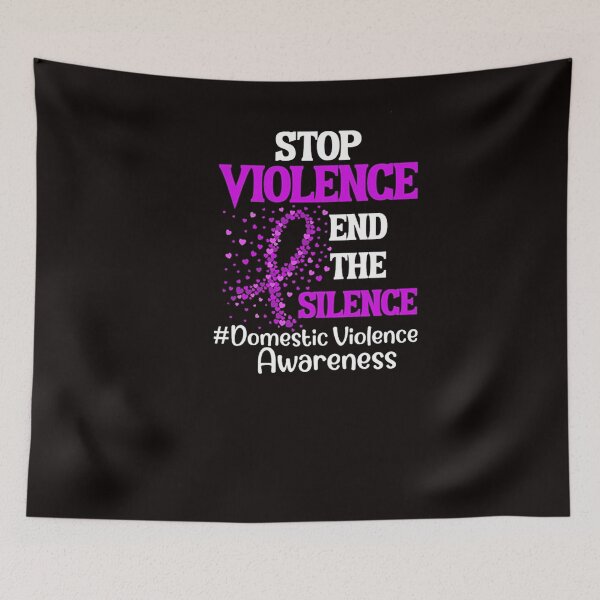 Item preview, Stop Violence End Silence Ribbon designed and sold by vivavu1984.