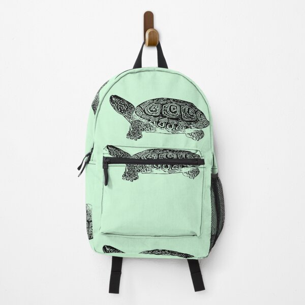Item preview, Diamondback Terrapin Black Print designed and sold by designsasstultd.