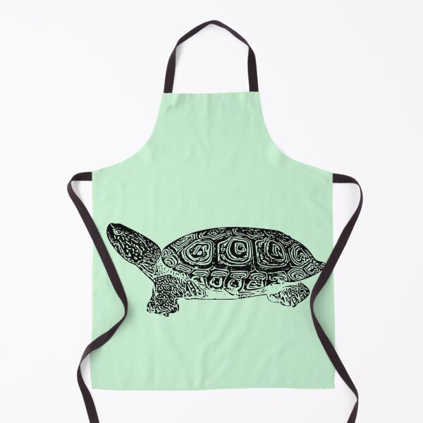 Item preview, Diamondback Terrapin Black Print  designed and sold by designsasstultd.