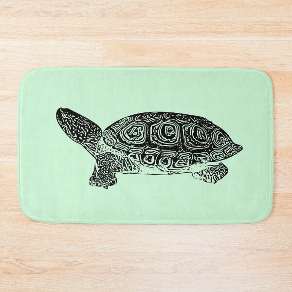 Item preview, Diamondback Terrapin Black Print  designed and sold by designsasstultd.