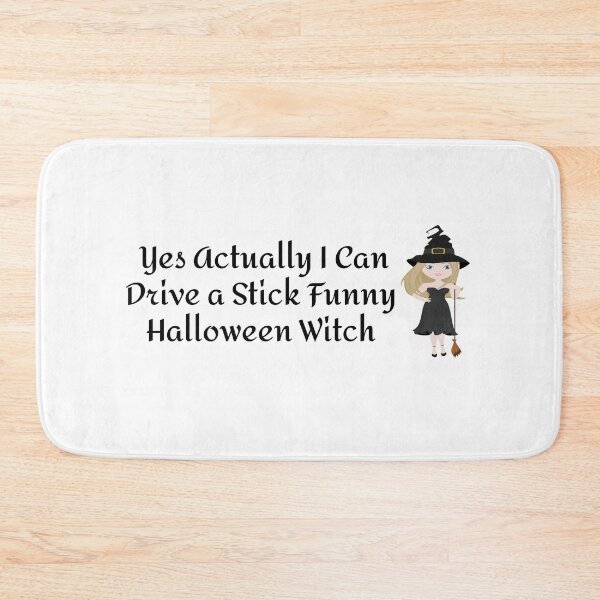 Item preview, Womens Why Yes Actually I Can Drive a Stick Funny Halloween Witch designed and sold by Soukainadesign.