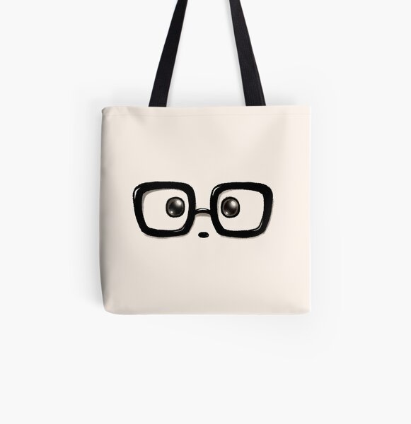 Geek Chic Panda Eyes All Over Print Tote Bag