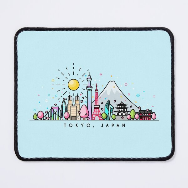 Item preview, Kawaii Tokyo Skyline Cityscape Vector Art by CoconuTacha designed and sold by tachadesigns.