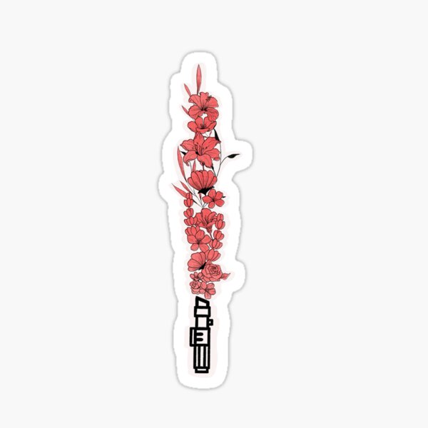 Item preview, flower lightsaber - red designed and sold by akamandyy.