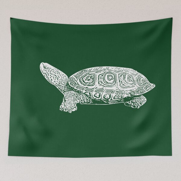 Item preview,  Diamondback Terrapin White Print  designed and sold by designsasstultd.