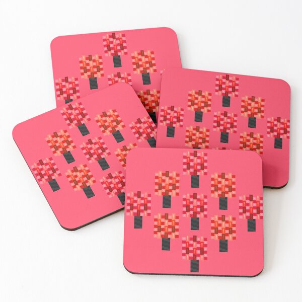 Item preview, Little Red Pixel Trees designed and sold by rin3d .
