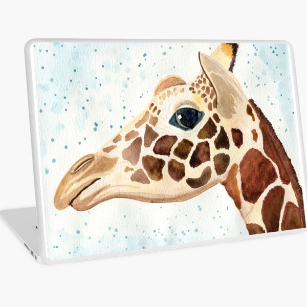 Watercolor Giraffe Laptop Skin