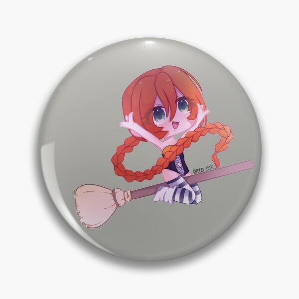 Artikelvorschau, Gacha Life Halloween - Gacha Mädchen im Besen entworfen und verkauft von pockyartstudio.