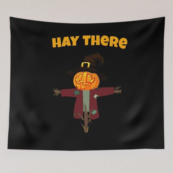 Item preview, Hay there Halloween pumpkin scarecrow designed and sold by Nadey.