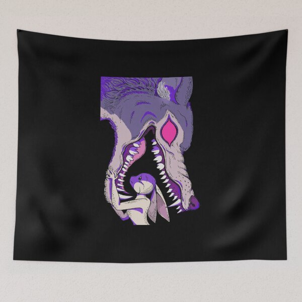 Item preview, Wolf and rabbit designed and sold by leostore0107.