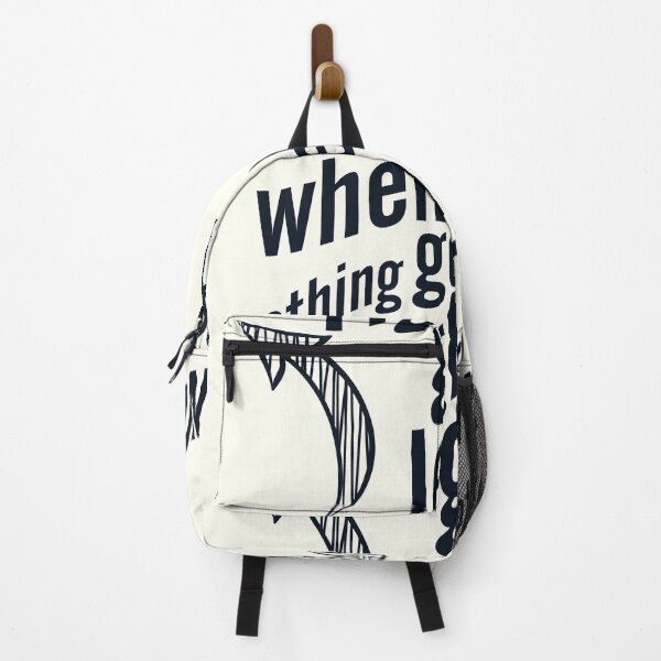 Item preview, When nothing goes right, go left, motivational, inspirational quote, typography, illustraiton designed and sold by Spallutos.