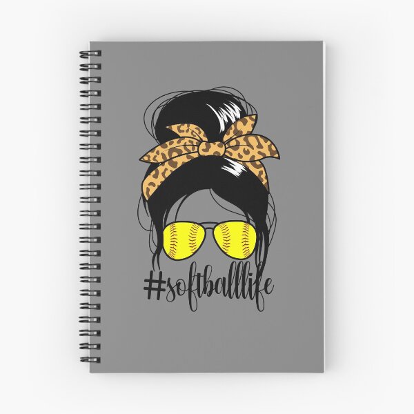 Item preview, #SoftballLife Messy Bun Mom Women's Softball Player Mom Gear designed and sold by DynamicDesign.