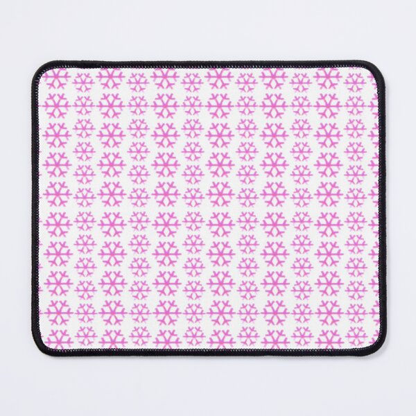 Item preview, seamless print with pink snowflakes designed and sold by vilma3000.
