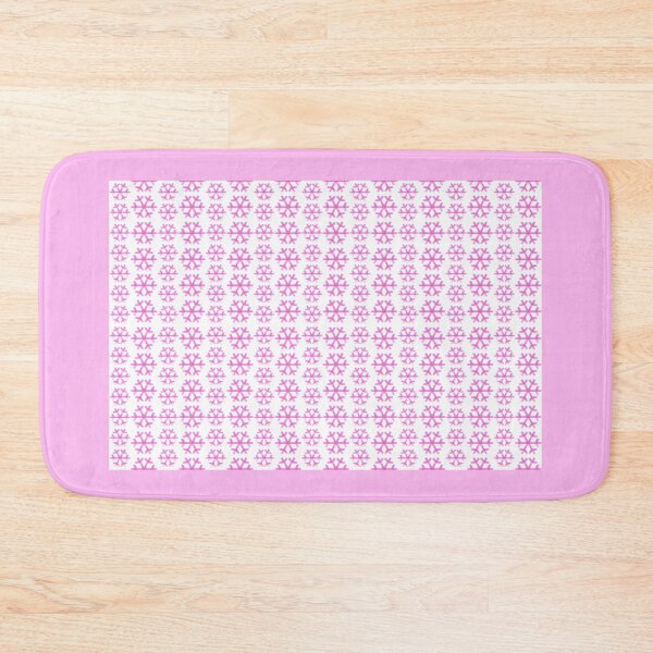 Item preview, seamless print with pink snowflakes designed and sold by vilma3000.