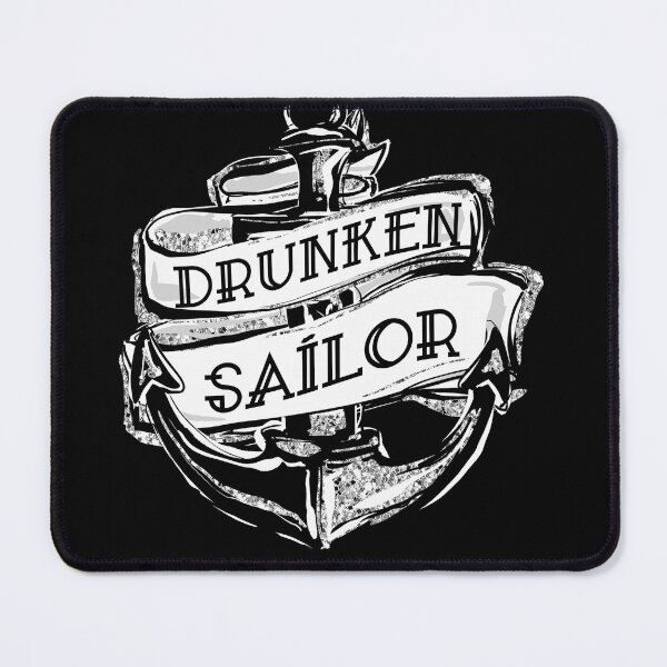Item preview, Drunken Sailor Sea Shanties Anchor designed and sold by funnytshirtemp.