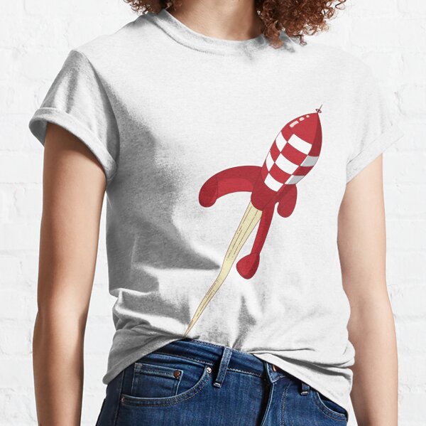 Tintin Rocket Red Classic T-Shirt