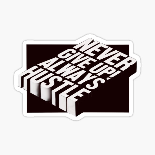 SMTWTFS Everyday Hustle Square Sticker